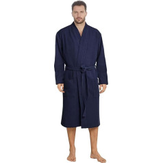 Octopus Men's Waffle Pique Bathrobe with 2 Pockets - Belt - Hood - Ökotex Standard 100 100% Cotton f5718