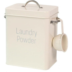 MagiDeal 6.5L Washing Powder Container Flour Barrel Food Storage Box with Pet Food Organiser Canister Washing Powder Container Rice Container, White