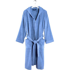 Caleffi Minorca Junior Bathrobe with Hood, Lavender, 8-10 Years, lavender