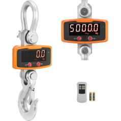 Hakcelera noliktavas svari ar LED tālvadības pulti 5000 kg / 2 kg