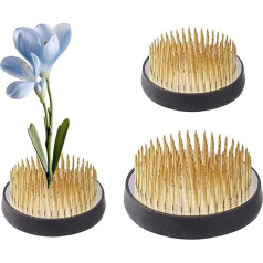 WANDIC Flower Frog 2 Pack Round Flower Holders Flower Peg Base Flower Pin Frog for Flower Arrangements Art Home Office Decoration 2.8