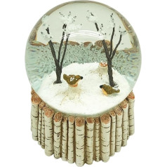 Heaven Sends Winter Snow Globe Dome Water Globe Decoration - Winter Birds - Glass Winter Style