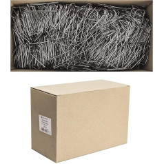 Inter Flowers GmbH Patenthaften in a Set – Various Sizes – Kramps, Wreath Needles, Adhesive Clips for Wreaths, Roman Clings for the Garden (17 x 45 mm, 500 Pieces)