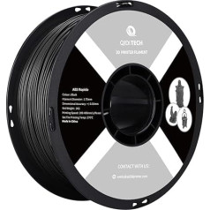 QIDI TECH ABS Rapido Filament 1.75 mm, 3D Printer Filament ABS 1 kg Spool (2.2 lbs), Suitable for High Speed Printing, 3D Printing Filament Fit Most FDM 3D Printers, Highly Resistant, Black