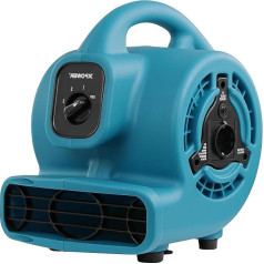 XPower P-80A Mighty Centrifugal Air Mover, Carpet Dryer, Floor Fan, Blower, Stackable, Daisy Chain, for Water Damage Restoration, Janitorial, Plumbing, Home Use