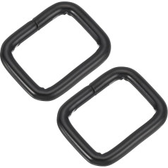 sourcing map Rectangle Metal Ring Buckles Bag Belt DIY