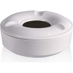 Wind Ashtray Pure Melamine Diameter 12 x 4.5 cm White Made in Italy