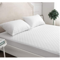 Quilted Mattress Protector 30cm Extra Deep Hypoallergenic Durable King Size 153x200cm