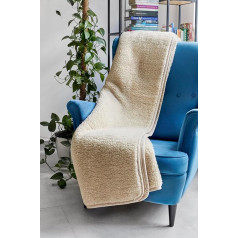 Merino Wool Blanket - A Wool Blanket Perfect as a Sofa Throw, Bed Throw, Flat Throw or Couch Throw 200 x 200 cm