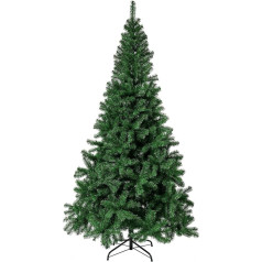 THE TWIDDLERS 6 Feet/180 cm Premium Artificial Green Christmas Tree with 600 Branches and Solid Metal Stand