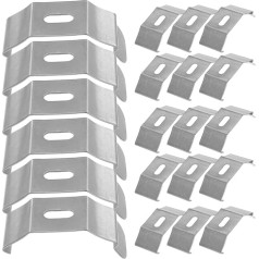 Cabilock Pack of 30 Vertical Blind Clamps, Curtain Rod Brackets, Mini Blinds for Windows, Curtain Accessories, Curtain Rod Holder, Mini Accessories, Vertical Blind Brackets, Rails, Blinds