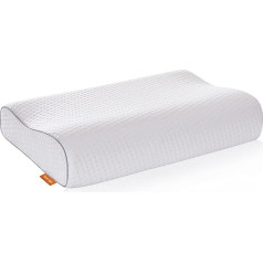 Sweetnight Memory Foam Pillow, Neck Support Pillow, Suitable for All Sleeping Positions, 60 x 40 cm, White