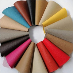 TRAMATESSILE 10 Pcs Soft Faux Leather Cut Out Stick in Assorted Colours Ideal for DIY Patchwork Decoration