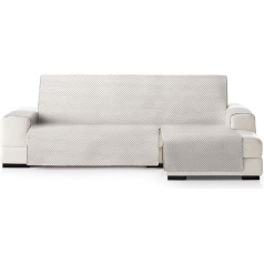 Eysa Oslo Polyester Sofa Throw, C/0 Ecru Mink, Chaise Longue 240 cm Suitable for sofas from 250 to 300 cm