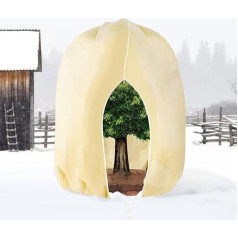 BTONGE Winter Protection for Plants, Plant Protection Winter, 360 x 250 cm, Frost Protection, Pot Plant Bag, Large for Pot Plants, with Zip, Drawstring, Winter Protection for Pot Plants