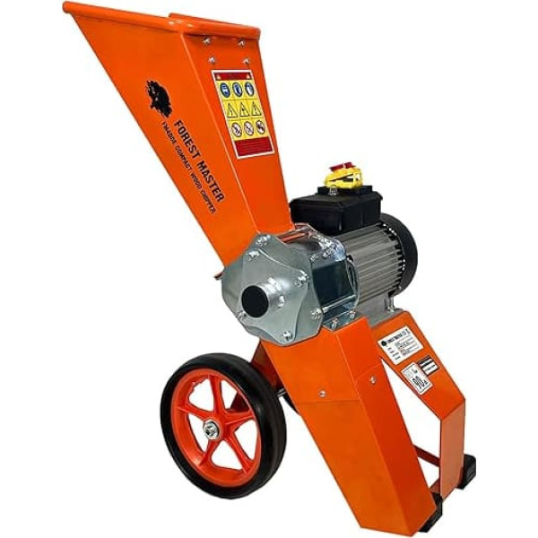 Forest Master FM4DD-MUL Electric 4HP Compact Wood Shredder Garden Shredder Mulcher