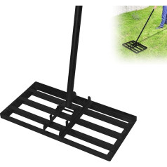 XMTECH Lawn Leveling Rake Squeegee for Sand Pulling Levelingrake Surface Leveler, Golf Garden Grass Tool Topdressing Surface Leveler Levelawn, Garden Backyard Lawn, 50 x 25 cm