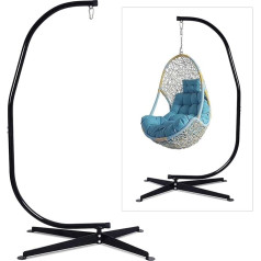 DREAMADE Freestanding Hanging Chair Frame, Hanging Chair Stand, Hanging Chair Frame, Sturdy for Indoor and Outdoor Use, Maximum Load 150 kg, Black