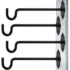 XIDING 25,4 cm 4 Stück Pflanzenaufhänger für den Innen- und Außenbereich, Schäferhund, Pflanzenhaken, Wandaufhänger, Vogelfutterstation, Haken, Hängehalterung für Heimdekoration, Vogelfutterspender,