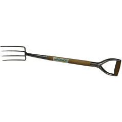 Jardinion Spade Fork, Compost Fork, Manure Fork, Total Length 98 cm, Head 24 x 14 cm, Grey, Mist Fork, Pitchfork