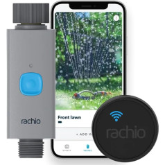 Rachio Smart Hose Timer with WiFi Hub for Outdoor Watering | Easy Installation of Faucet, Automatic Water and Sprinkler Schedules for Lawn, Garden and Yard Maintenance