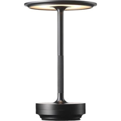 XJGQQ Schreibtisch Lampe Multifunktionale Tischlampe, Kreative Restaurant-Nachttischlampe, Wiederaufladbare Touch-Augenschutz-Tischlampe Energiesparlampe(Black)