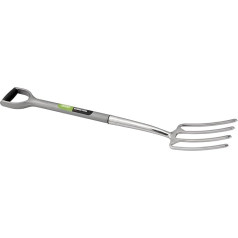 Draper 83757 Stainless Steel Soft Grip Border Fork