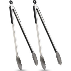 VOXLOVA Premium BBQ Tongs Set 2