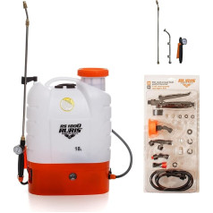 Ruris RS1800 Electric Pressure Sprayer with Battery, 18 L, Telescopic Lance