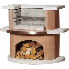 Buschbeck Bologna Grill Bar White/Terracotta 65 x 110 x 93 cm