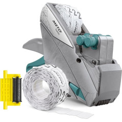 Meto Classic L Price Gun Set - Price, Basic Price (2 Lines, 19 Digits for 32 x 19 mm Labels, Ready to Use) 1 x Hand Labeller