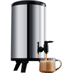CRCRC Isolierter Getränkespender – Thermo-Getränkeurne for heiße und kalte Getränke, ideal for Milch, Tee und Kaffee bei Picknicks, Partys und Buffets(10L)