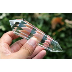 CZAOINCU 13 Sided Clear Bird Style Natural Rock Crystal Dot Room Decoration 189g