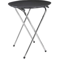 Kristallon Chrome Folding Oval Tray Stand Portable Holder