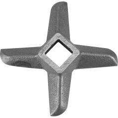 ‎Akozon Blade Meat Knife, Cross Shape Professional Steel Meat 22 N8G Blade Meat Grinder Cutter Part 8 Nife for Grid N 32 Kitchen Meat Grinder (No.32)