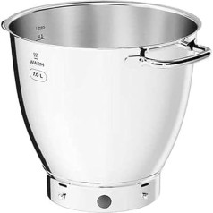 ‎Kenwood Kenwood KAB71.002SS Stainless Steel Bowl, Accessory for Titanium Chef Patissier XL Food Processor, EasyWarm Mixing Bowl with 7 Litre Capacity and Practical Handles, Dishwasher Safe, Stainless Steel