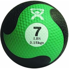 Cando 3.2Kg Green Rubber Medicine Ball