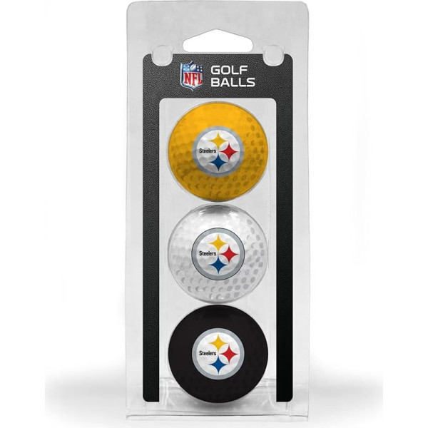 NFL Pittsburgh Steelers 3 Golf Ball Pack