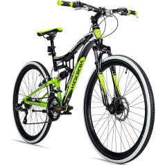 Bergsteiger Kodiak 24 Inch Mountain Bike, Boys & Girls Children's Bicycle Suitable for 8, 9, 10, 11, 12, 13 Years, Disc Brake, Shimano 21 Speed Gear