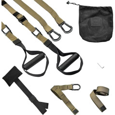 Infinitsports - Elite Sling Trainer Set with 3 Mounting Solutions (Includes Door Anchor), Premium Sling Trainer/Suspension Trainer for Home and Travel