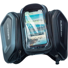 Highphoria Bicycle Frame Bag, Water-Repellent Handlebar Bag for Smartphones, Bicycle Bag with TPU Sensitive Touchscreen for Mountain Bikes, Road Bikes, E-Bikes (with Side Pockets)