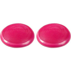 Milisten Pack of 2 wobble discs, inflated wobble cushion, stability balance disc, springy seat, inflated disc, extra large yoga mat, wobble seat, fall pad, inflatable disc
