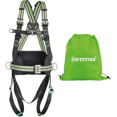 Safetytex 4-point standard catch and retaining belt, fall protection, EN 361 EN 358, load capacity 140 kg, fall protection