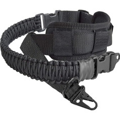 Mifz 2 Point Rifle Strap Adjustable Single Point Gun Sling Removable 550 Paracord Strap Rifle Strap with Shoulder Pad