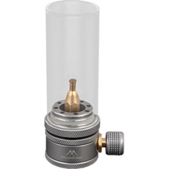 HEIBTENY Outdoor Gas Lantern, Candle Light Set, Camping Lamp, Outdoor Propane Butane Gas Lantern, Lamp, Camping Lamp with Extension Rod for Empty Tank, (Gas Lantern)