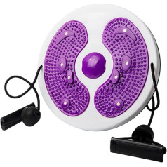 Waist Turntable, Waist Whisper Body Shaping, Waist Twister with Drawstring and Massage Foot Sole, Home Slimming Fitness Equipment for Women, Weight Loss/Cardio Exercise