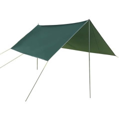 SYLGXH Sonnenschirm Outdoor-Überdachung, Camping-Pergola, Outdoor-Mehrpersonen-Überdachung, Anti-UV-silberbeschichtetes Sechseckiges Vordach, Markisenzelt Sonnenschutzdach(Green)