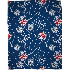 Character World NFL National American Football League Official Fleece Blanket | Super Soft Iconic Cross Design