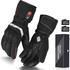 Sun Will Heated Gloves Rechargeable Motorcycle Gloves Waterproof Cycling Gloves Women Men Gloves Winter for Skiing Hunting Fishing Raynaud's Disease Arthritis XXL