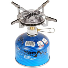 Lixada Camping Stove 280 g Outdoor Foldable Stainless Steel Gas Stove Lightweight Portable Grill Burner for Camping Hiking Picnic Stove